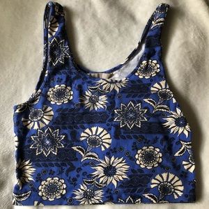 floral forever 21 crop top